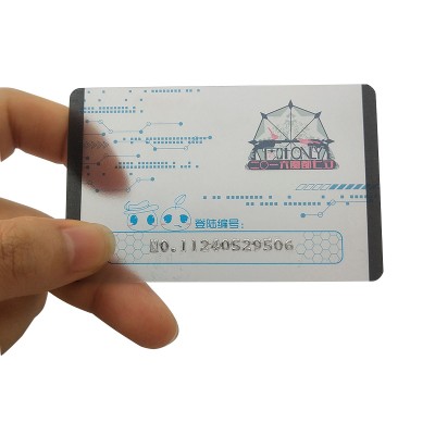 High quality customized printing plastic transparent PVC business cards