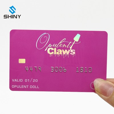 Creative Custom Plastic VIP Card Embossing Number Holographic Credit Card Business PVC Cards