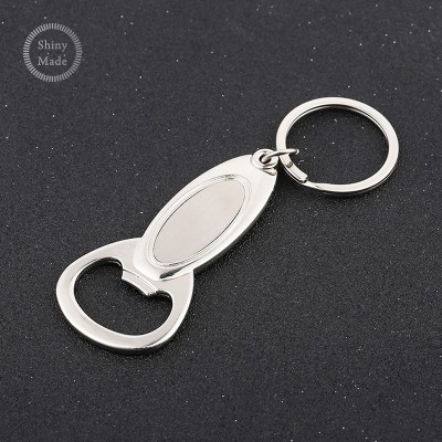 2019 High quality customized stainless steel metal bottle opener keychain