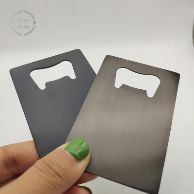 OEM high quality cheap blank business card bottle shape opener