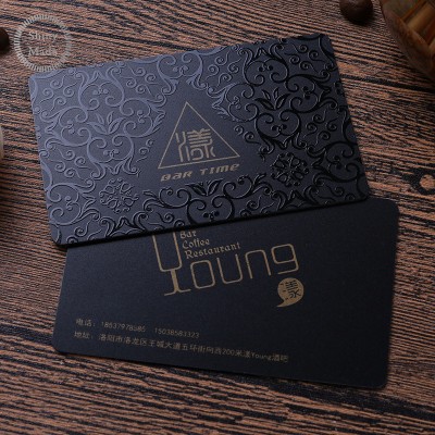 High grade custom embossed business card printing pvc cards