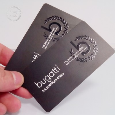 Custom Matt Black Metal PVC Plastic Business Card